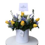 Box 9 Rosas amarillas y 4 blancas