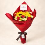Ramo 2 girasoles y 6 rosas/FA