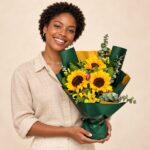 Ramo 3 girasoles/FA - Imagen 2